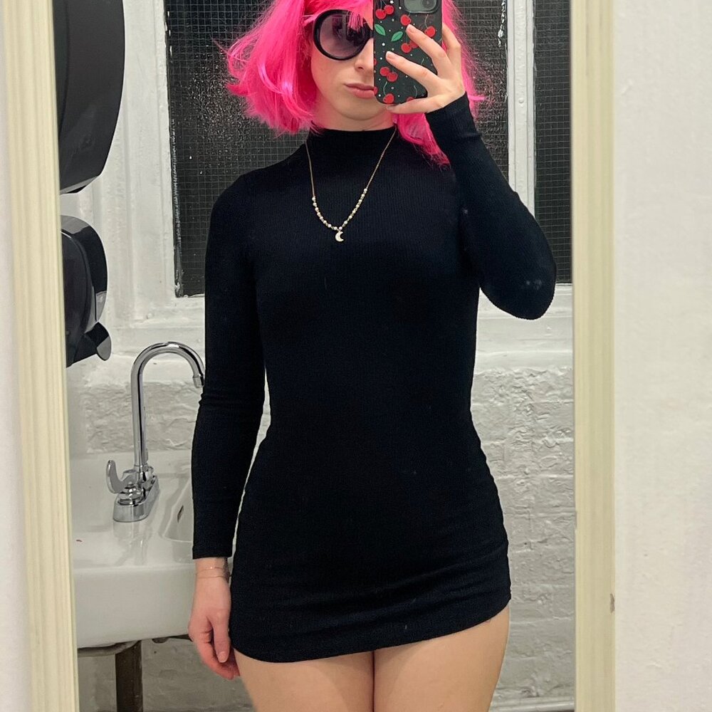 Windsor Black Long Sleeve Dress, Size XS